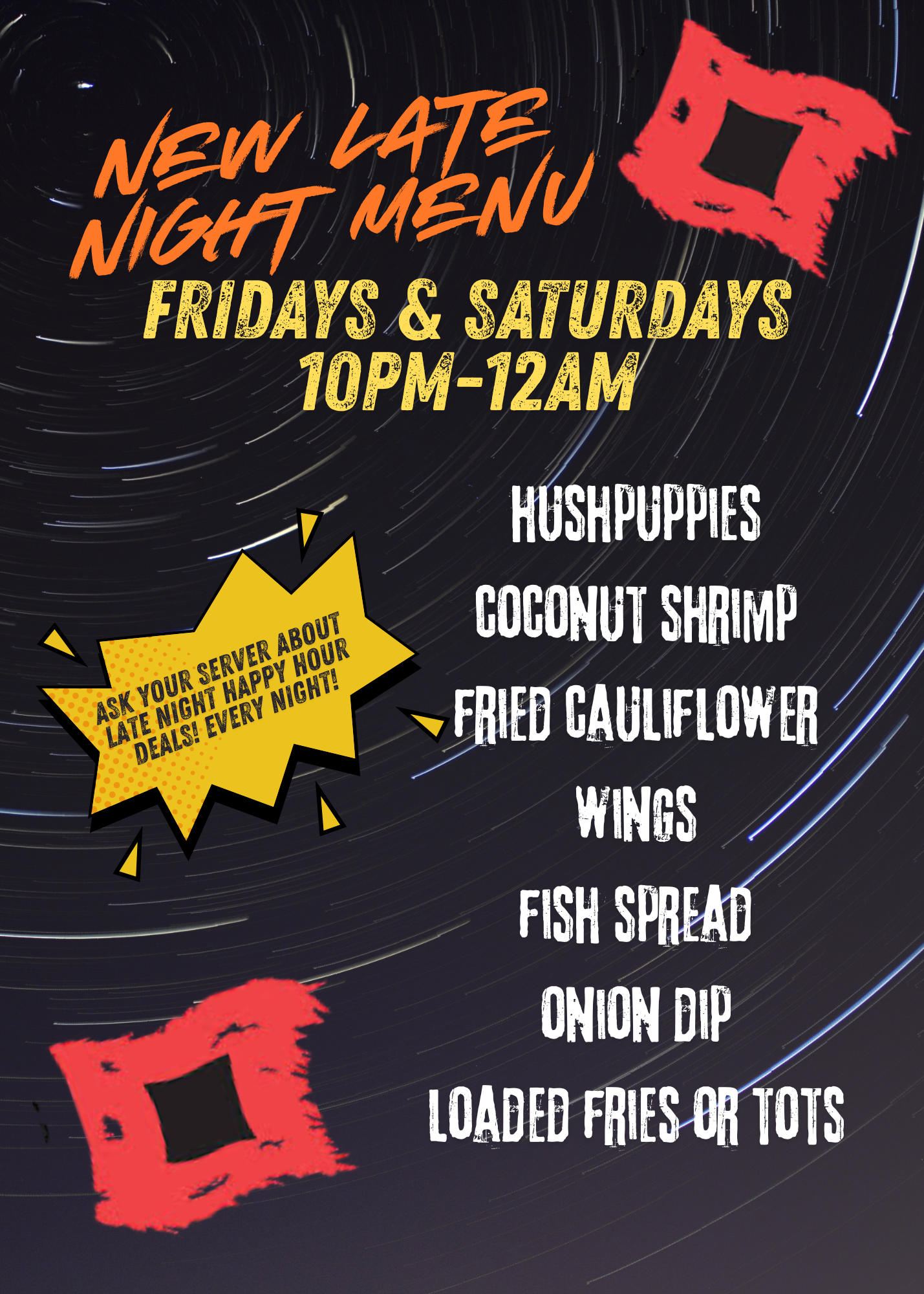 Weekday happy hour at stormrunners tavern