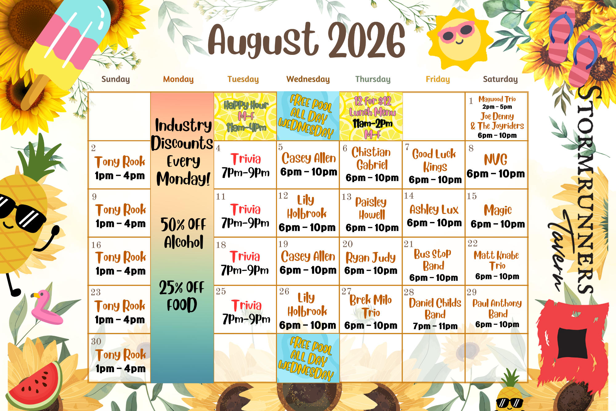 August Cal - 1